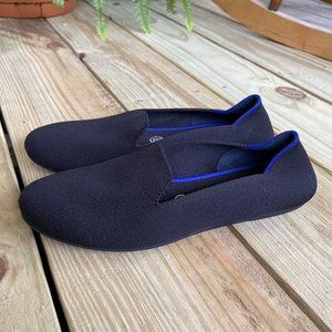 ROTHY'S Women's Size 8.5 Black Slip On Round Toe Loafer Washable Sustainable
